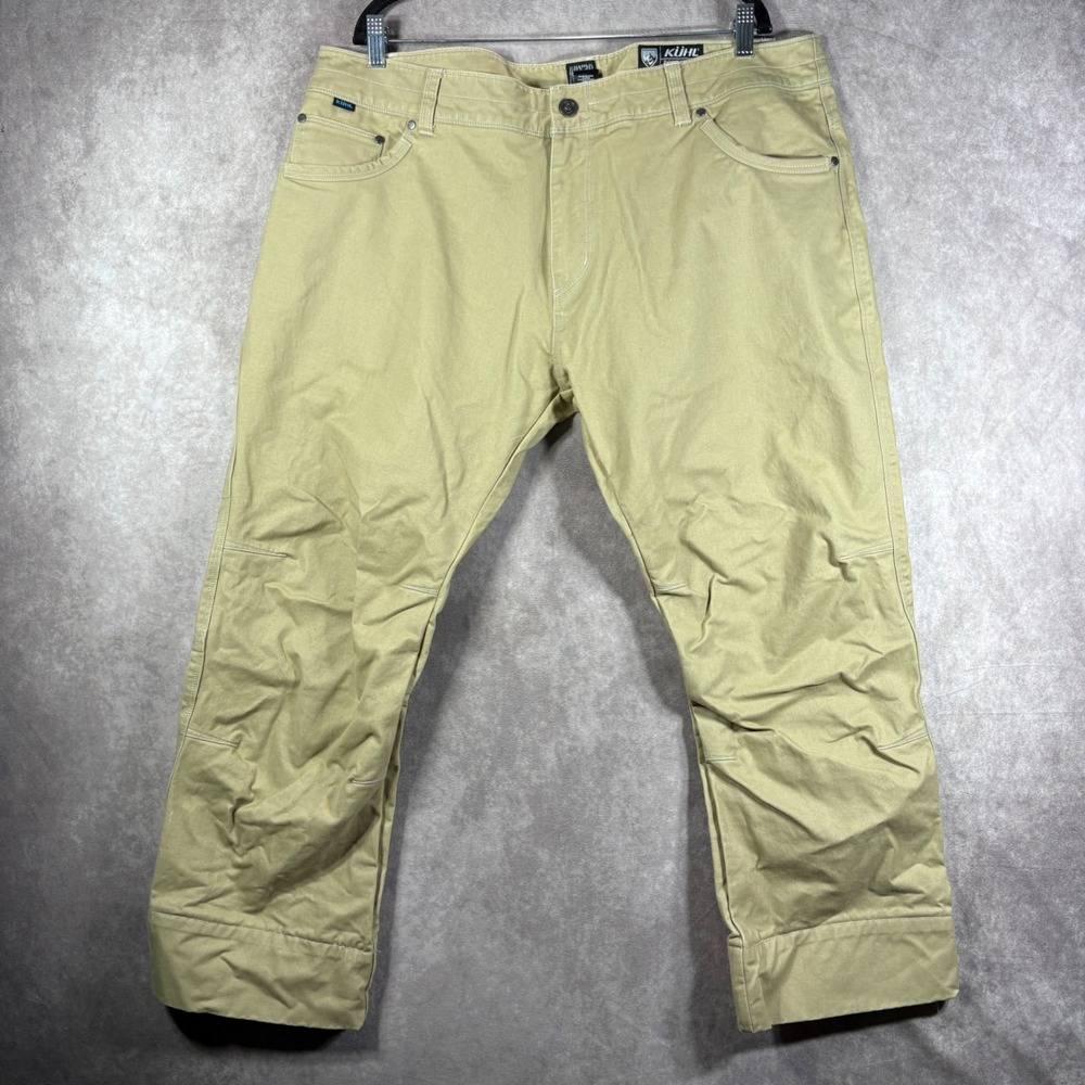 Kuhl Pants Mens Size 40x30 Tan Rydr Hiking Outdoor Articulated Rugged Twill Work